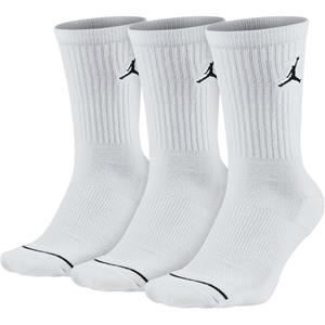 JORDAN Everyday 3 Pack White Crew Socks